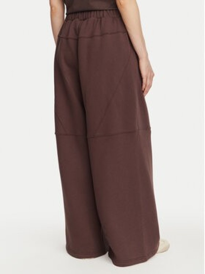 Kappa Spodnie dresowe 36226ZW Brązowy Oversize