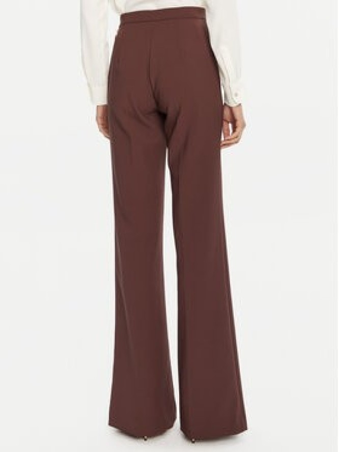 Elisabetta Franchi Spodnie materiałowe PA-121-56E2-V380 Brązowy Regular Fit