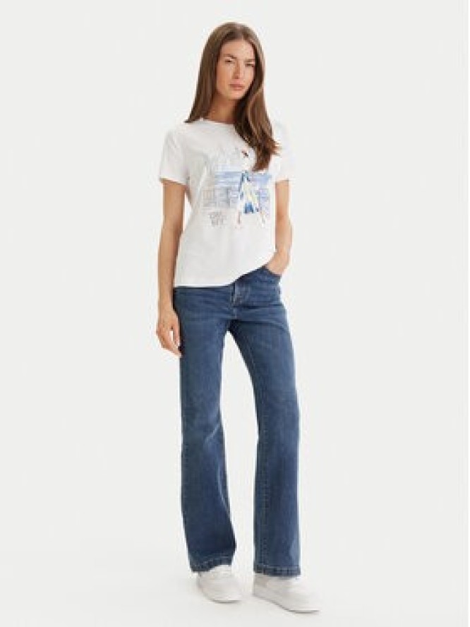 DKNY T-Shirt P61MPWNA Biały Regular Fit