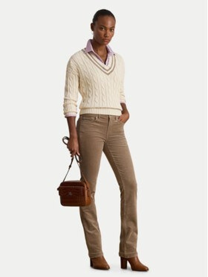 LAUREN RALPH LAUREN Sweter 200979662003 Écru Relaxed Fit