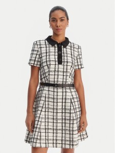 Morgan Sukienka dzianinowa 261-RNOLIA Écru Slim Fit