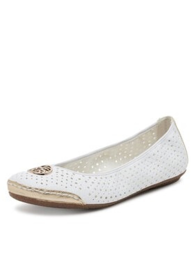 Rieker Baleriny 41459-80 Biały