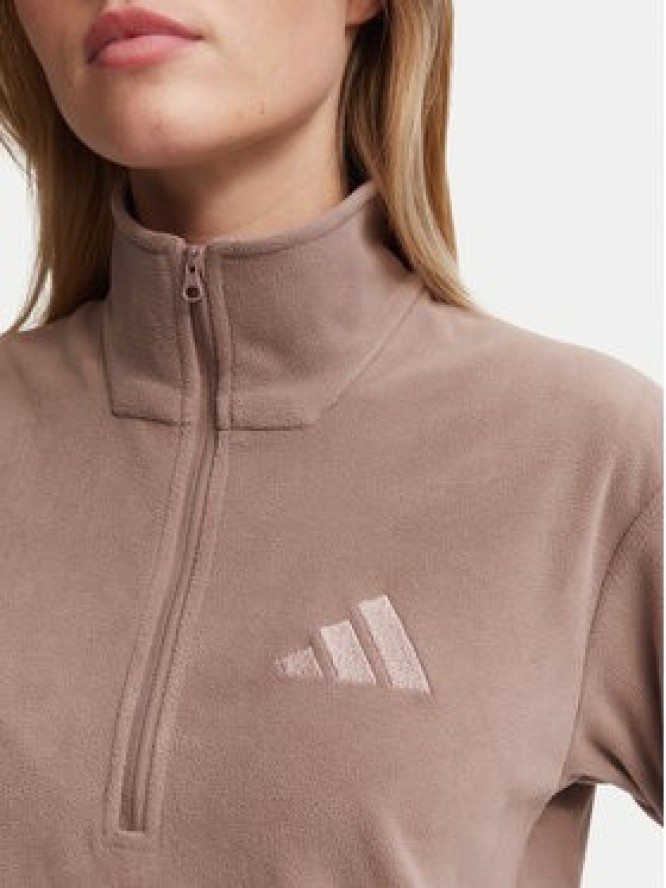 adidas Polar Terrex Multi Essentials Half Zip Fleece Jacket KZ1799 Brązowy jasny Regular Fit