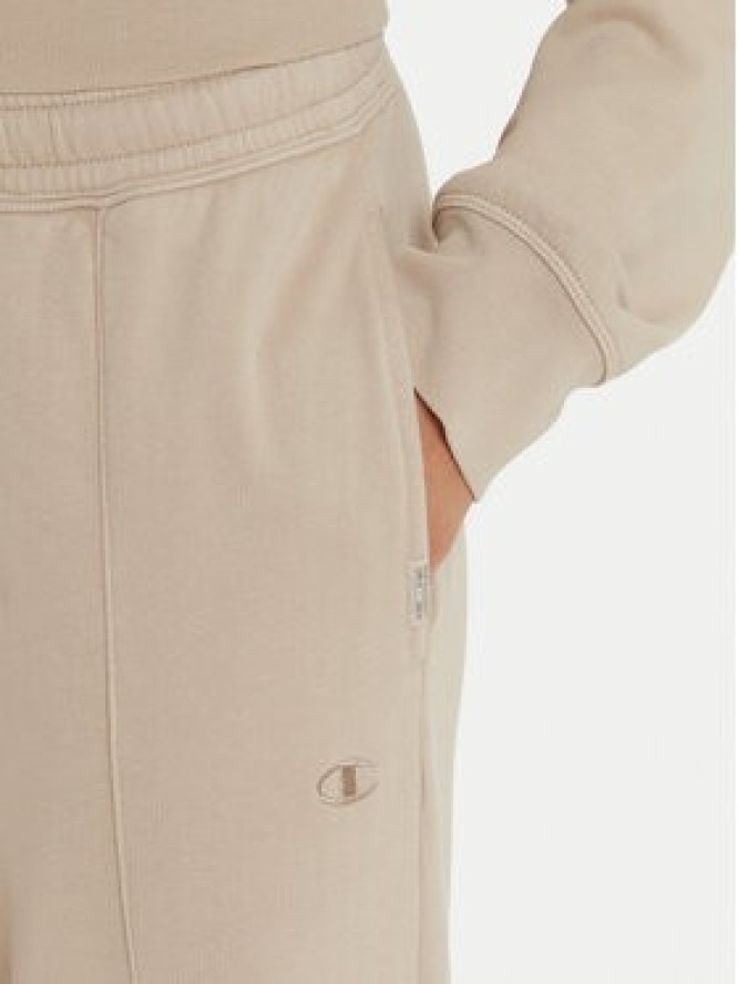 Champion Spodnie dresowe 117638 Beżowy Wide Leg