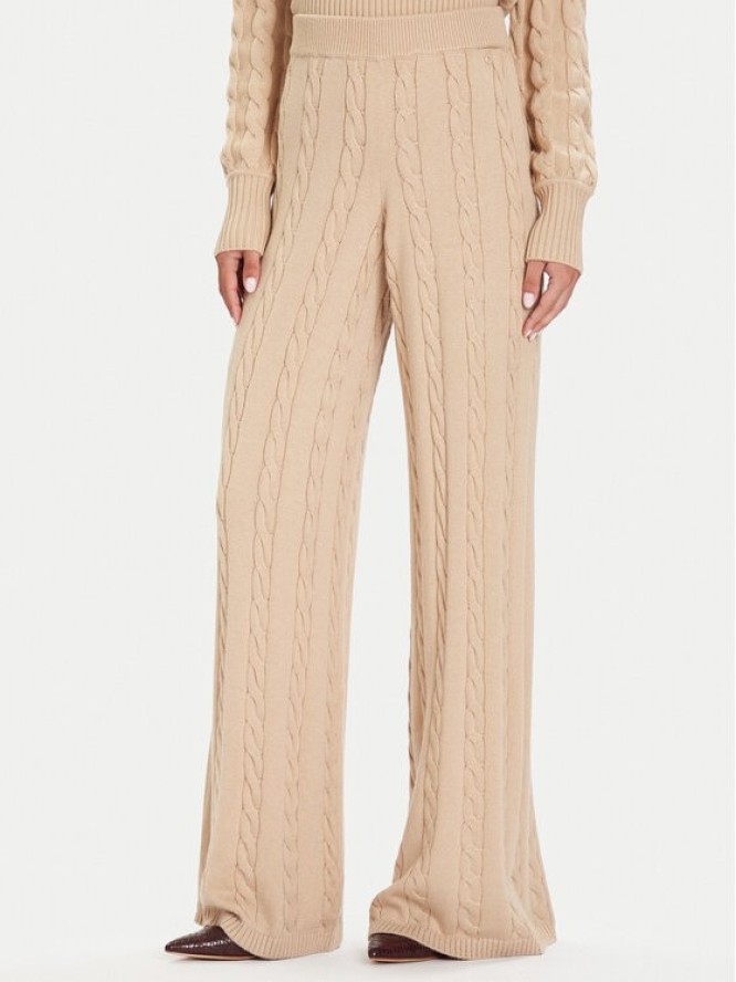 Guess Spodnie dzianinowe W5BB52 Z1192 Beżowy Regular Fit