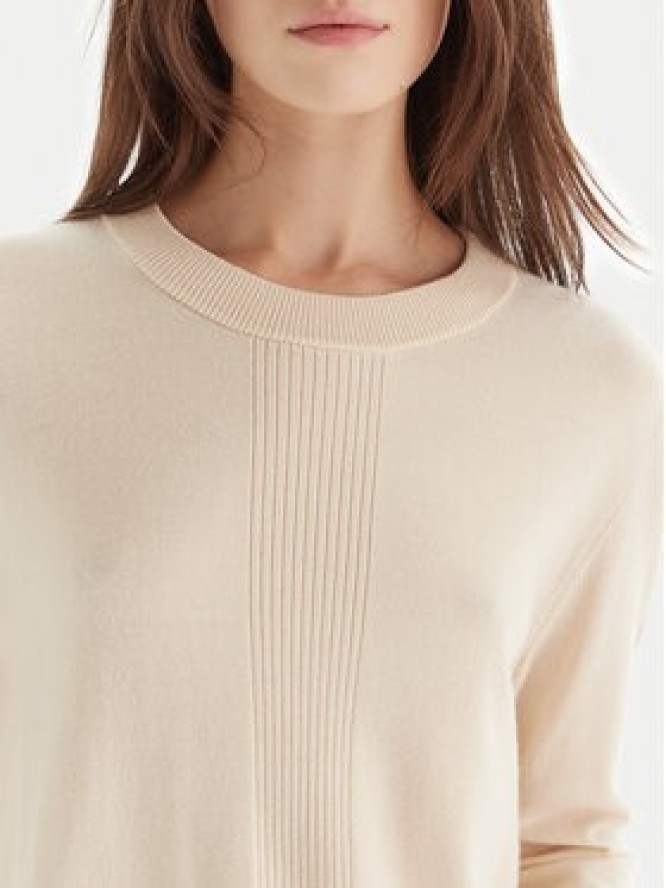 Patrizia Pepe Sweter 2K0363/KM36-W405 Écru Regular Fit
