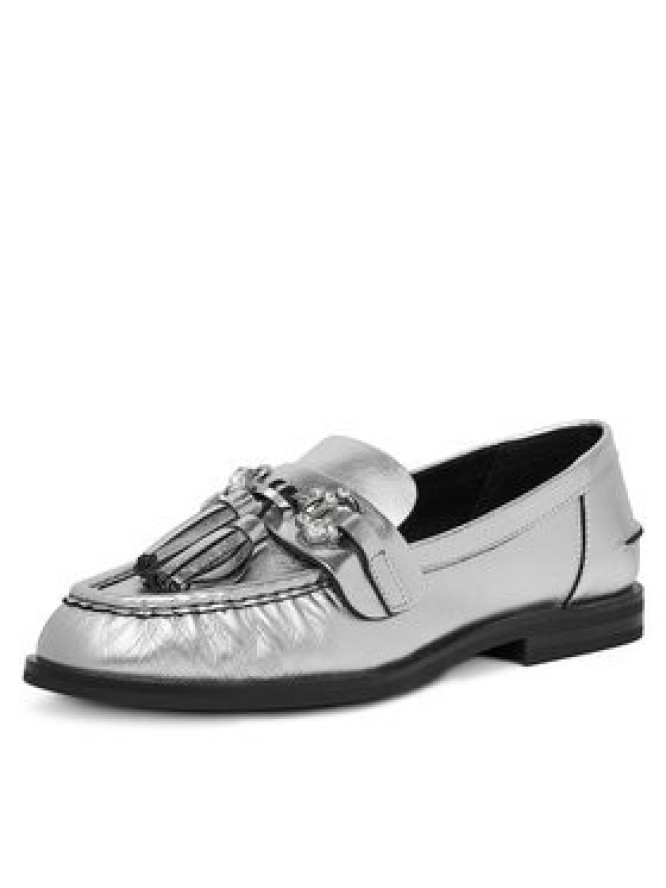Eva Minge Loafersy PETUNIA-V1792-335-1 Srebrny