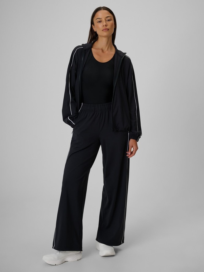 4F Bluza loose bez kaptura szybkoschnąca damska - czarna XL