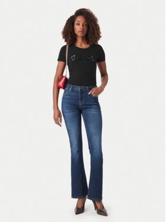 Guess T-Shirt W5GI17 J1314 Czarny Slim Fit