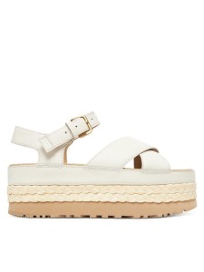 Ugg Sandały W Aubrey Ankle Strap 1169650 Écru