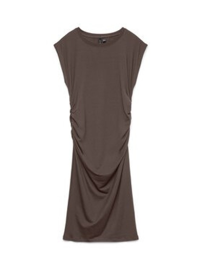 Vero Moda Sukienka koktajlowa Sarah 10346941 Brązowy ciemny Slim Fit