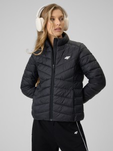 4F Kurtka z wypełnieniem syntetycznym damska - czarna XL