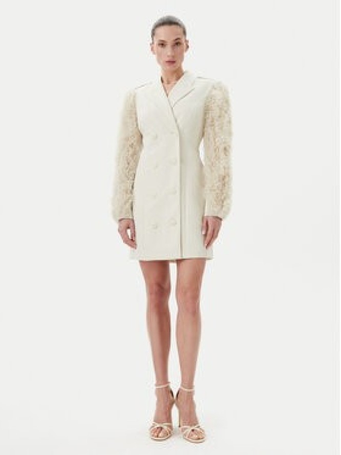 Bruuns Bazaar Sukienka koktajlowa Rubysus Tiwa BBW4443 Écru Regular Fit