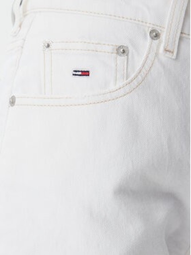 Tommy Jeans Szorty jeansowe DW0DW20093 Écru Mom Fit