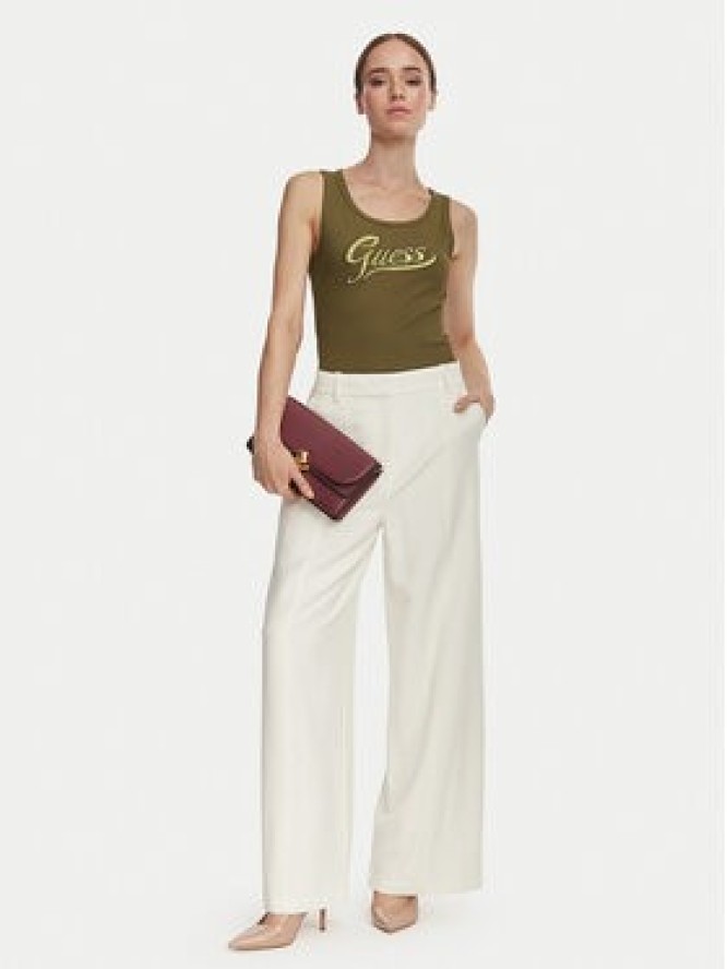 Guess Top W6YP30 K4380 Khaki Slim Fit
