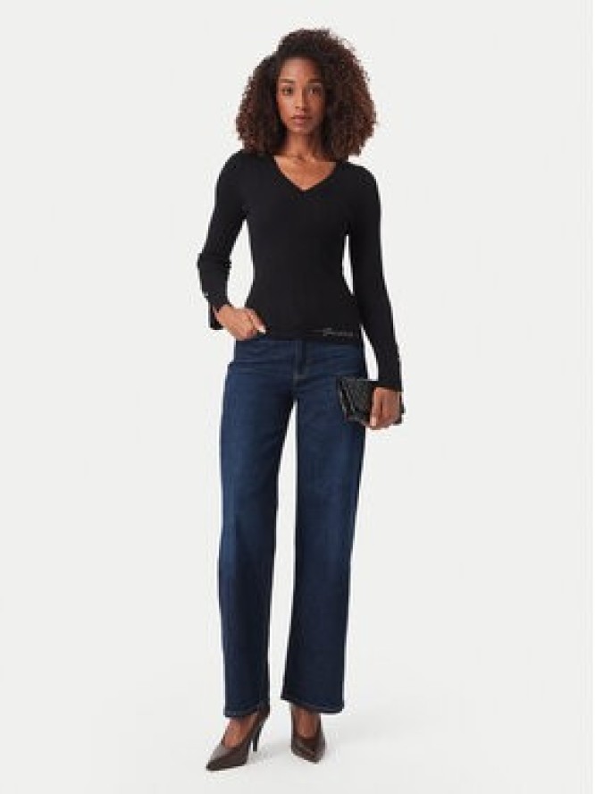 Guess Sweter W6YR10 Z0949 Czarny Slim Fit