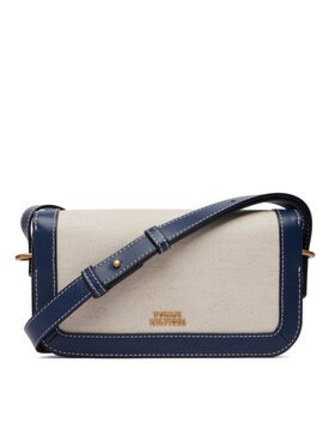 Tommy Hilfiger Torebka Th Script Flap Crossover Canvas AW0AW18737 Kremowy