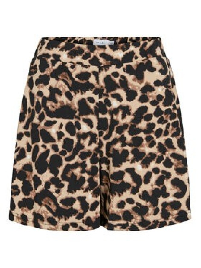 Vila Szorty materiałowe Leoa 14109339 Brązowy Regular Fit