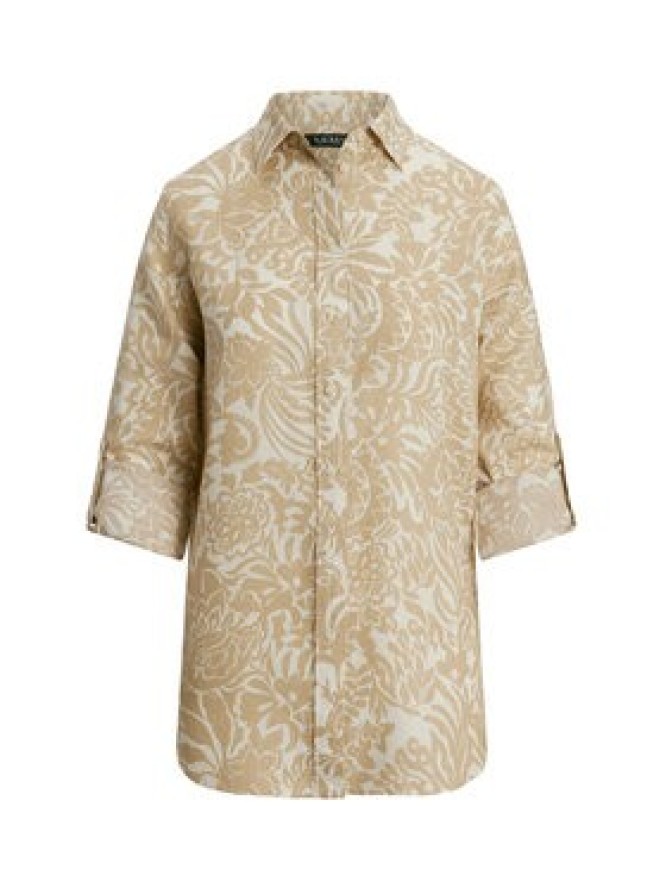 LAUREN RALPH LAUREN Koszula 200963700002 Beżowy Relaxed Fit