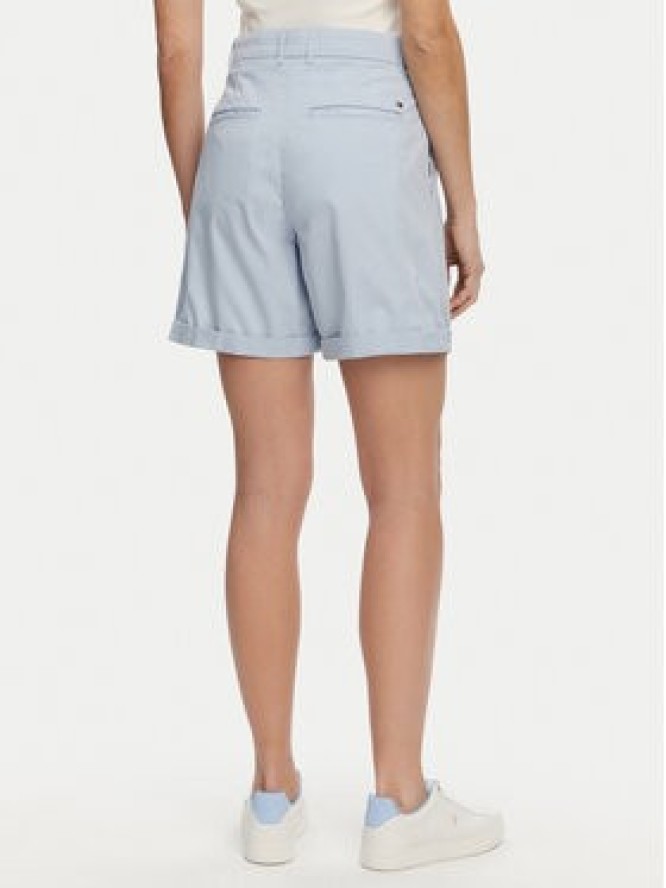Tommy Hilfiger Szorty materiałowe WW0WW42457 Błękitny Regular Fit