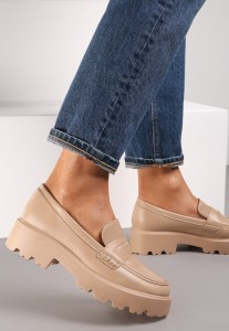 Beżowe Mokasyny Warke