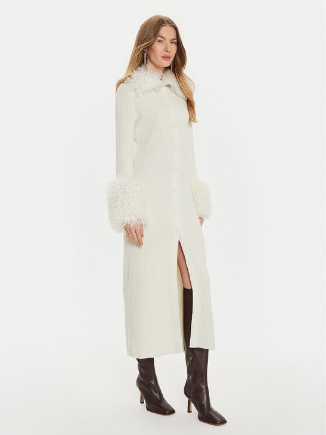 TWINSET Kardigan 242TT3430 Biały Slim Fit