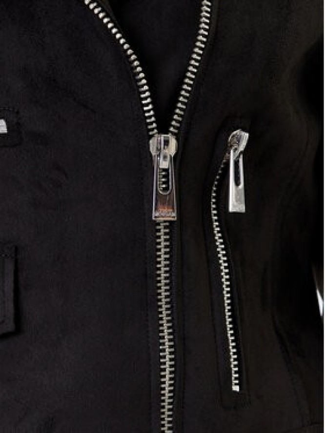 Morgan Kurtka z imitacji skóry 241-GOUSMI Czarny Regular Fit