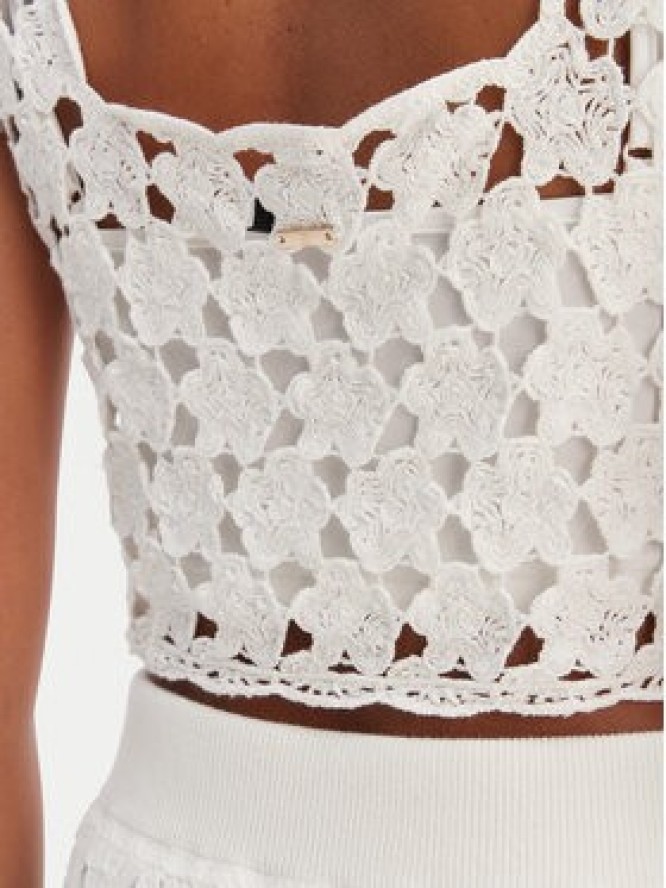 Fracomina Top FR26ST4017K488R6 Écru Regular Fit