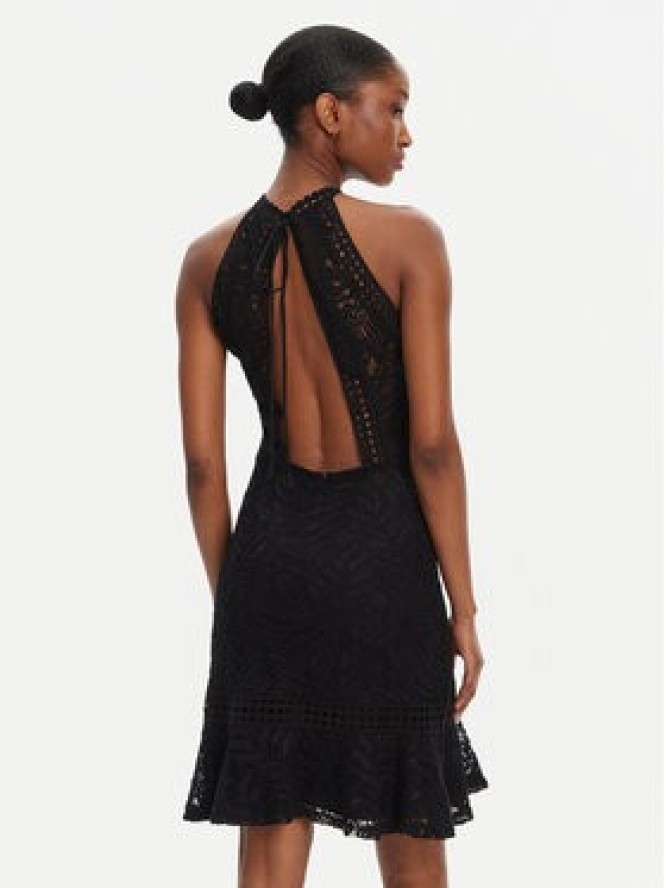 Guess Sukienka koktajlowa W5YK0C KCS90 Czarny Classic Fit