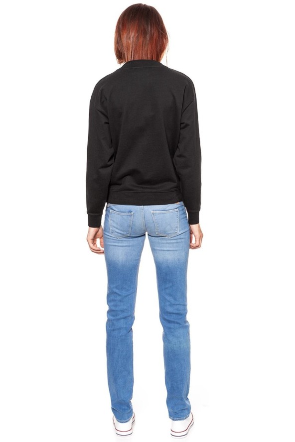 BLUZA WRANGLER RETRO SWEAT FADED BLACK W6085HPV6 112130460