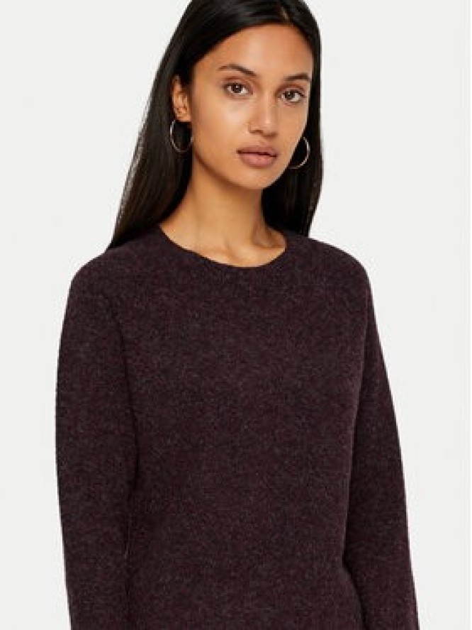 Vero Moda Sweter Doffy 10201022 Bordowy Regular Fit