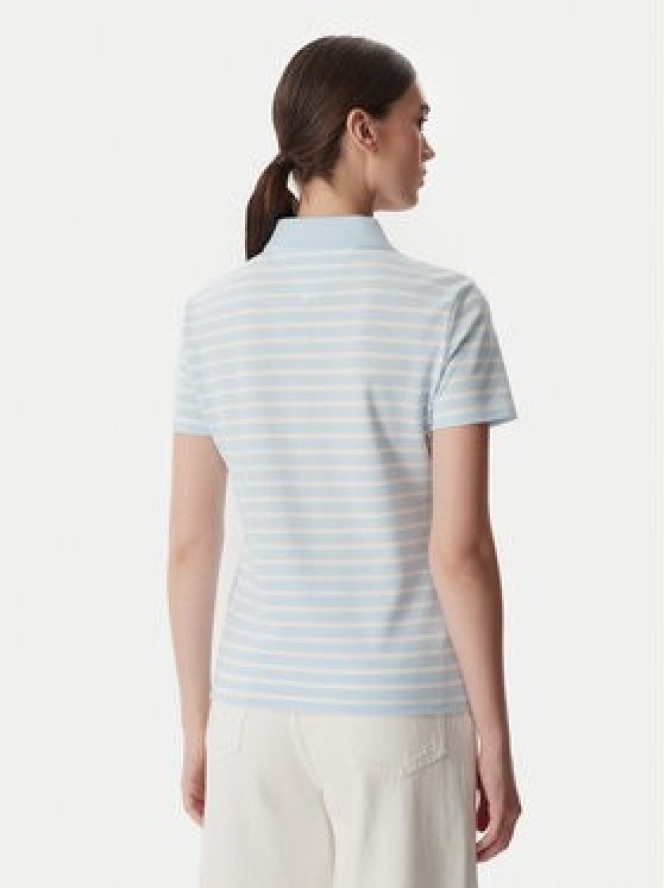 Tommy Jeans Polo Essential DW0DW22820 Niebieski jasny Regular Fit