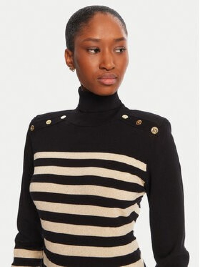 LOLA CASADEMUNT Golf LF2511008 Czarny Regular Fit