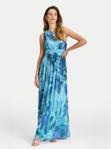 Swing Sukienka wieczorowa 5AI18900 Niebieski Regular Fit