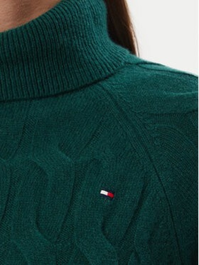Tommy Hilfiger Golf WW0WW46791 Zielony ciemny Regular Fit