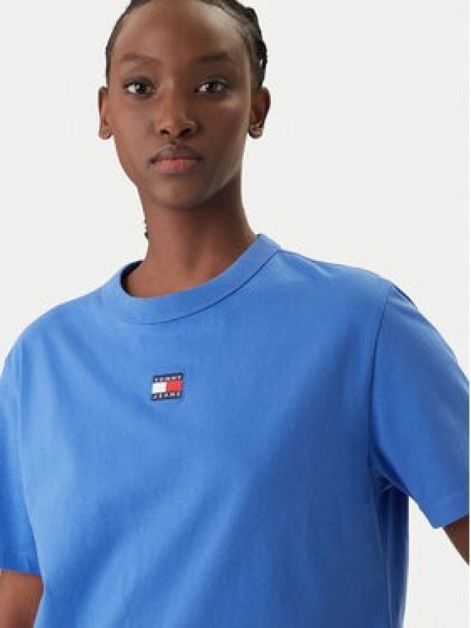 Tommy Jeans T-Shirt DW0DW22202 Niebieski Boxy Fit