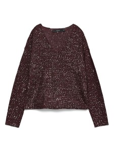 Vero Moda Sweter w kolorze ciemnofioletowym rozmiar: M