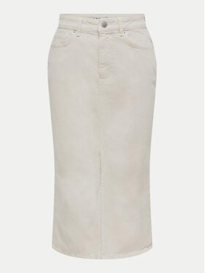 ONLY Spódnica jeansowa Bianca 15319268 Beżowy Regular Fit