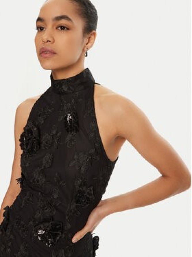 ROTATE Sukienka koktajlowa 113584 Czarny Regular Fit