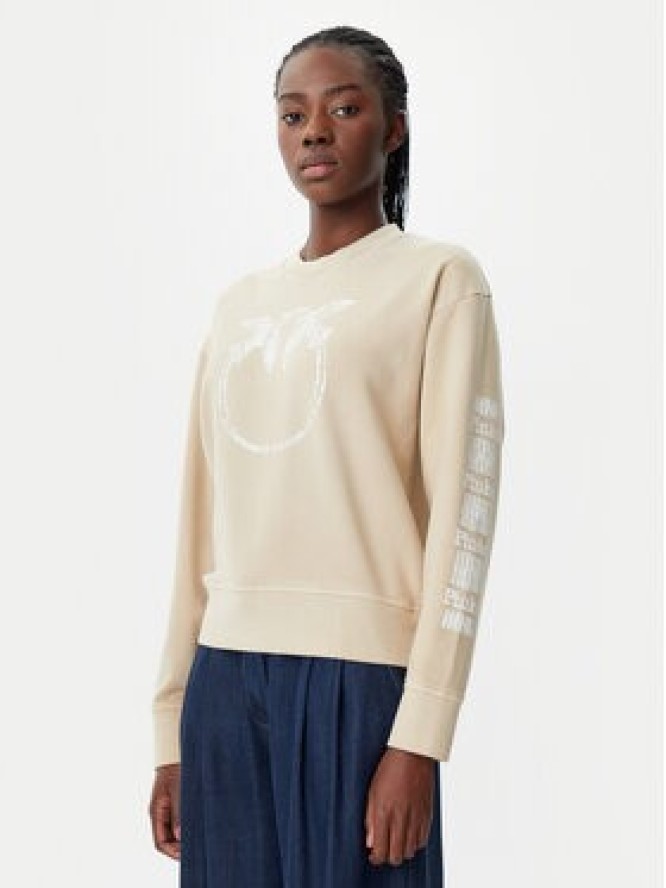 PINKO Bluza 104618 A2CV C36 Beżowy Regular Fit