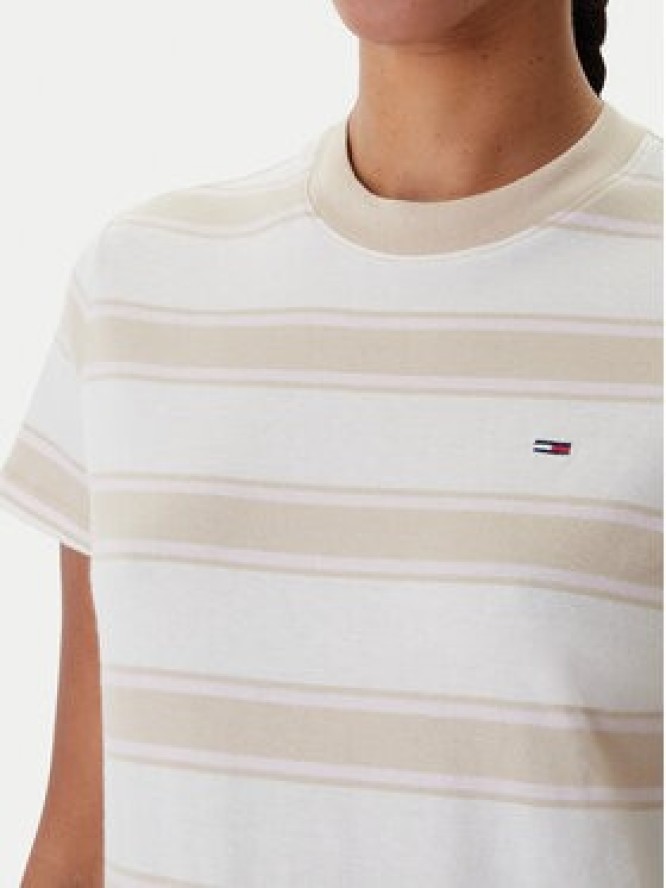 Tommy Jeans T-Shirt DW0DW21834 Beżowy Regular Fit