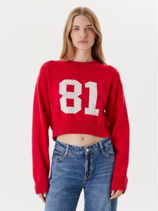 Guess Jeans Sweter W5YR33 Z3HM1 Czerwony Regular Fit