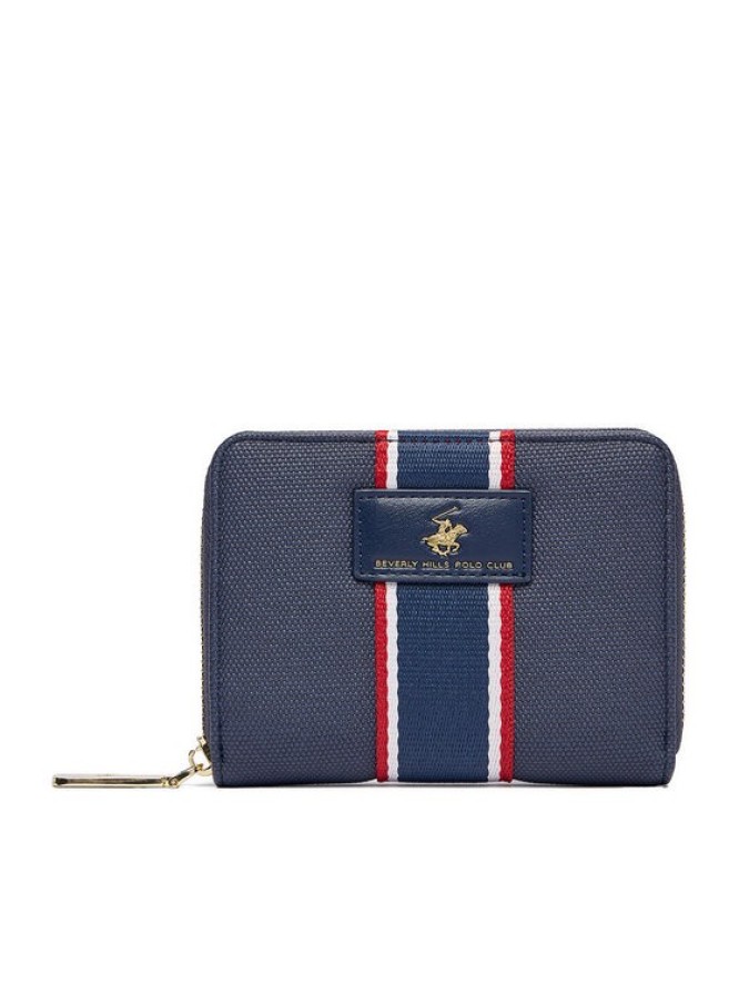 Beverly Hills Polo Club Portfel CEO-BHPC-W1-005-AW25 Granatowy