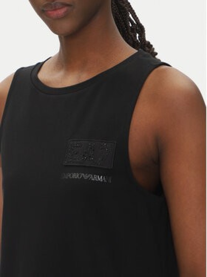 EA7 Emporio Armani Sukienka codzienna 7W000180 AF12484 UC001 Czarny Regular Fit