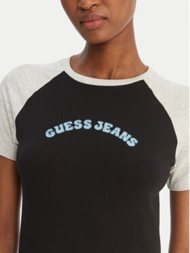 Guess Jeans T-Shirt W6GIB0 J1314 Czarny Regular Fit