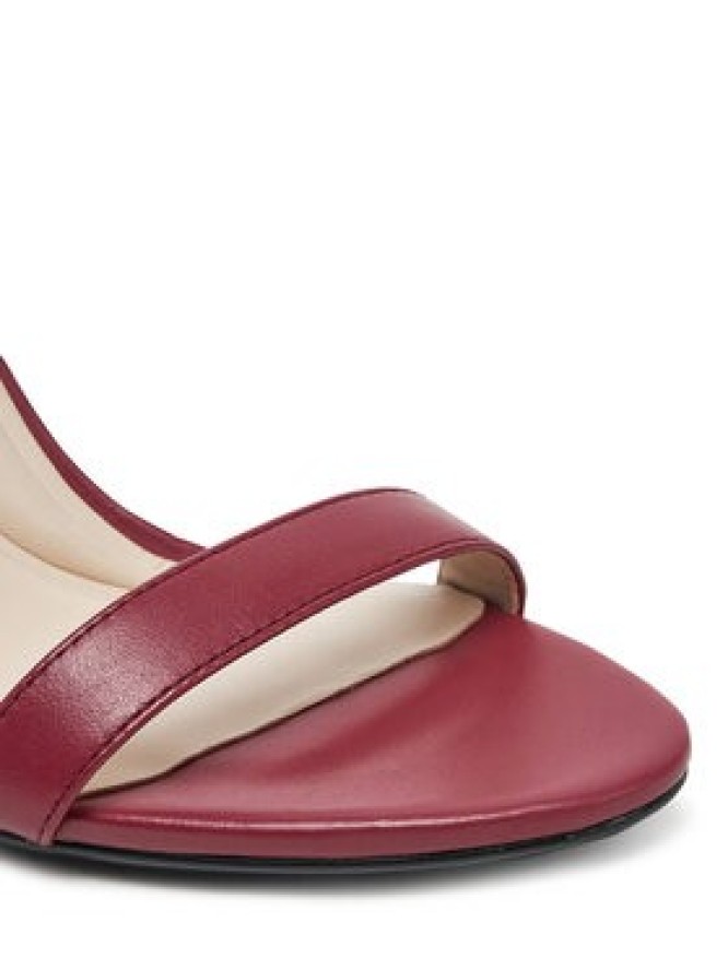 Calvin Klein Sandały Heel Sandal 90 - Lth HW0HW02337 Bordowy