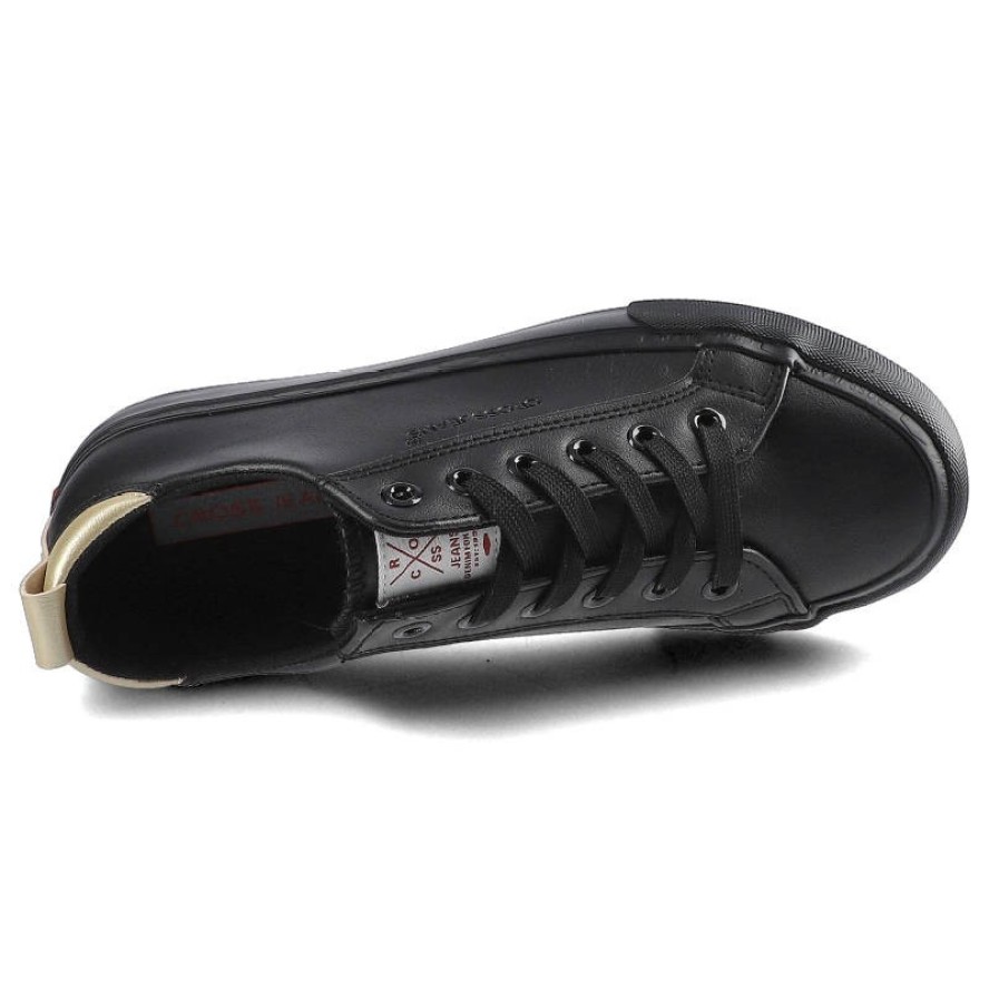 Czarne Trampki Cross Jeans Damskie Modne Półbuty