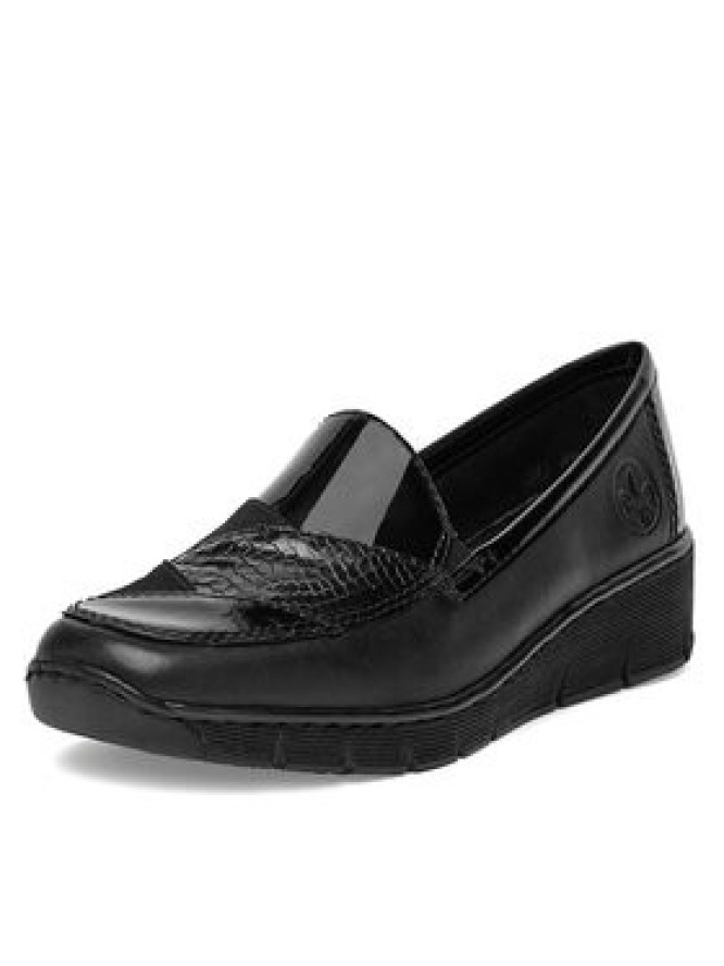 Rieker Półbuty 53785-00 Czarny