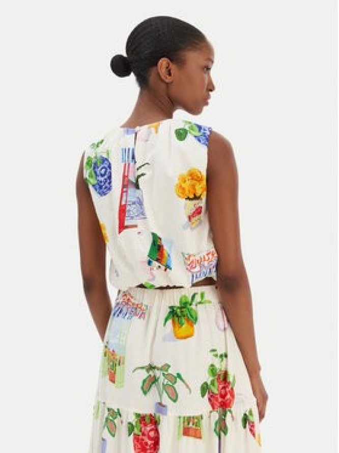 Seafolly Bluzka La Boca 55646-TO Écru Regular Fit