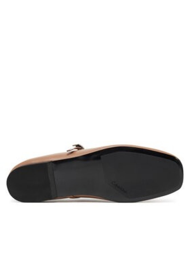 Calvin Klein Baleriny Ballerina New Buckle - Lth HW0HW02483 Brązowy